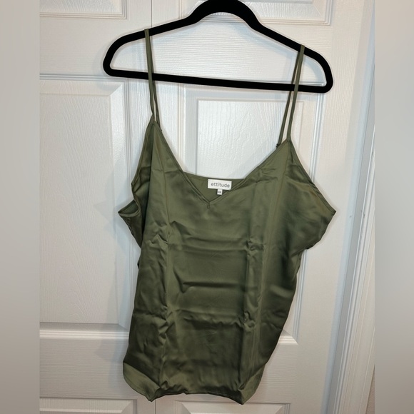 Ettitude Sateen Cami & Short Set Moss sz.XXL - Picture 4 of 6